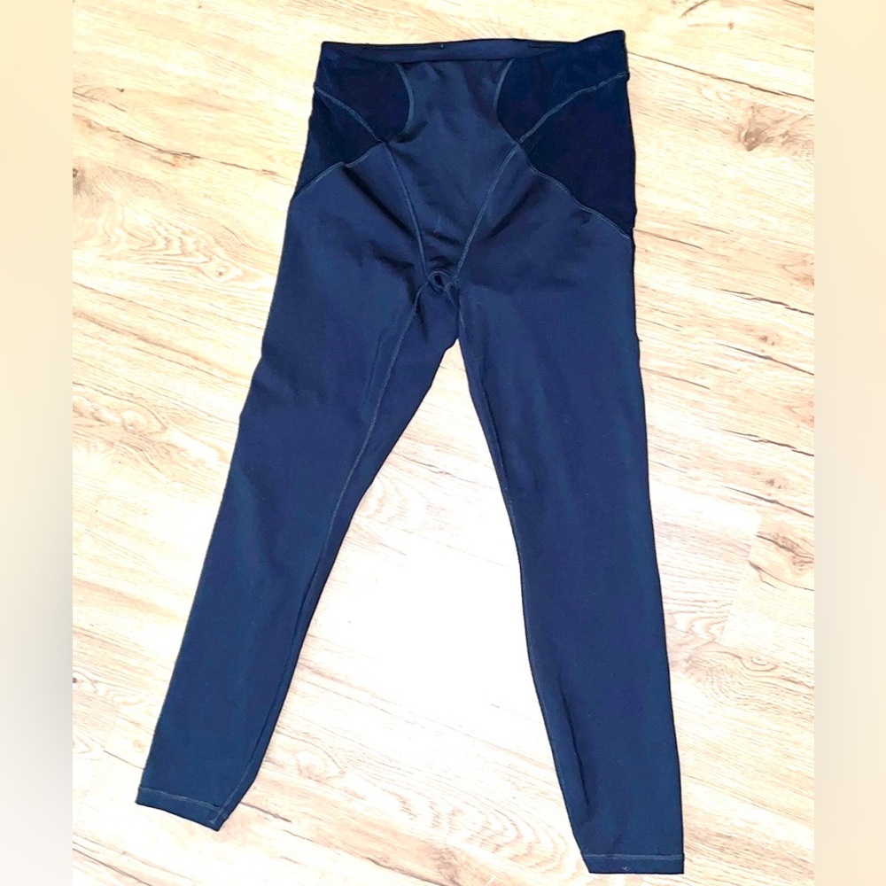 Savage X Fenty Large legging tights workout athletic black, ribbed tights